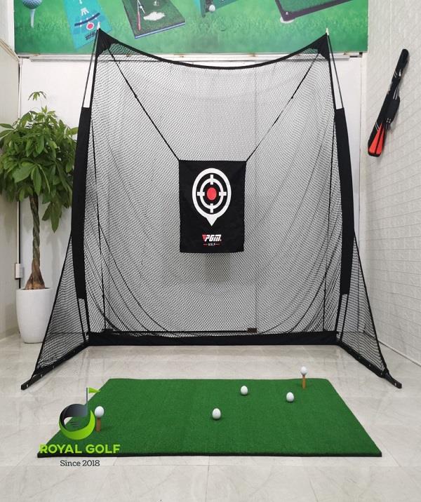 Combo Lưới Tập Golf Swing 2.5x2.5M Và Thảm Swing 1.2x1.2M