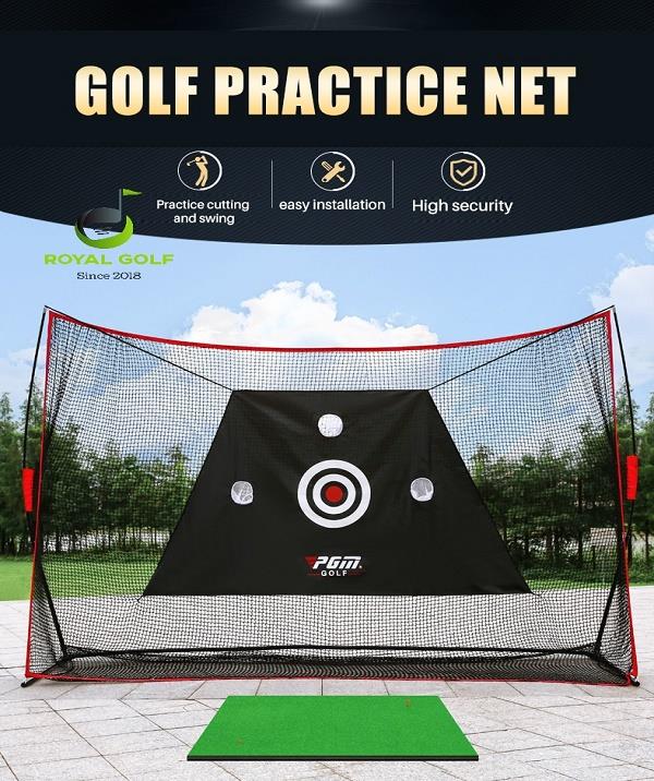 Bộ Lưới Tập Swing Golf 2.1M*3M - PGM Practice Net - LXW023